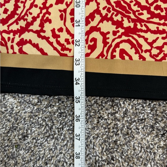 Jude Connally Sleeveless Plaid with Red Paisleys at Hem Dress Small - Picture 6 of 7